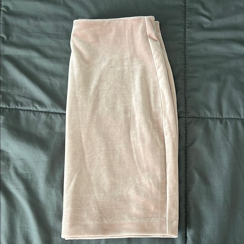 Express Pink Velvet Mini Skirt Size XXS NWT